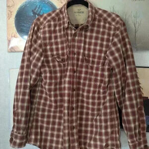 Outdoor Life Red Flannel Shirt Size M